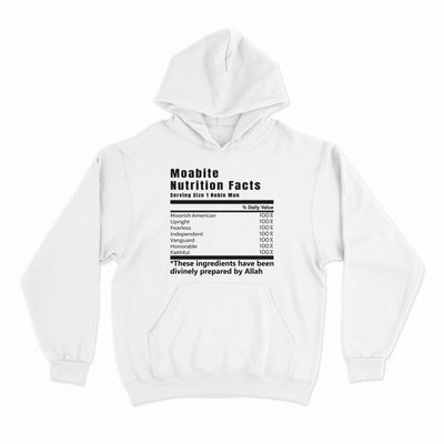 Moabite Nutrition Facts Youth Hoodie