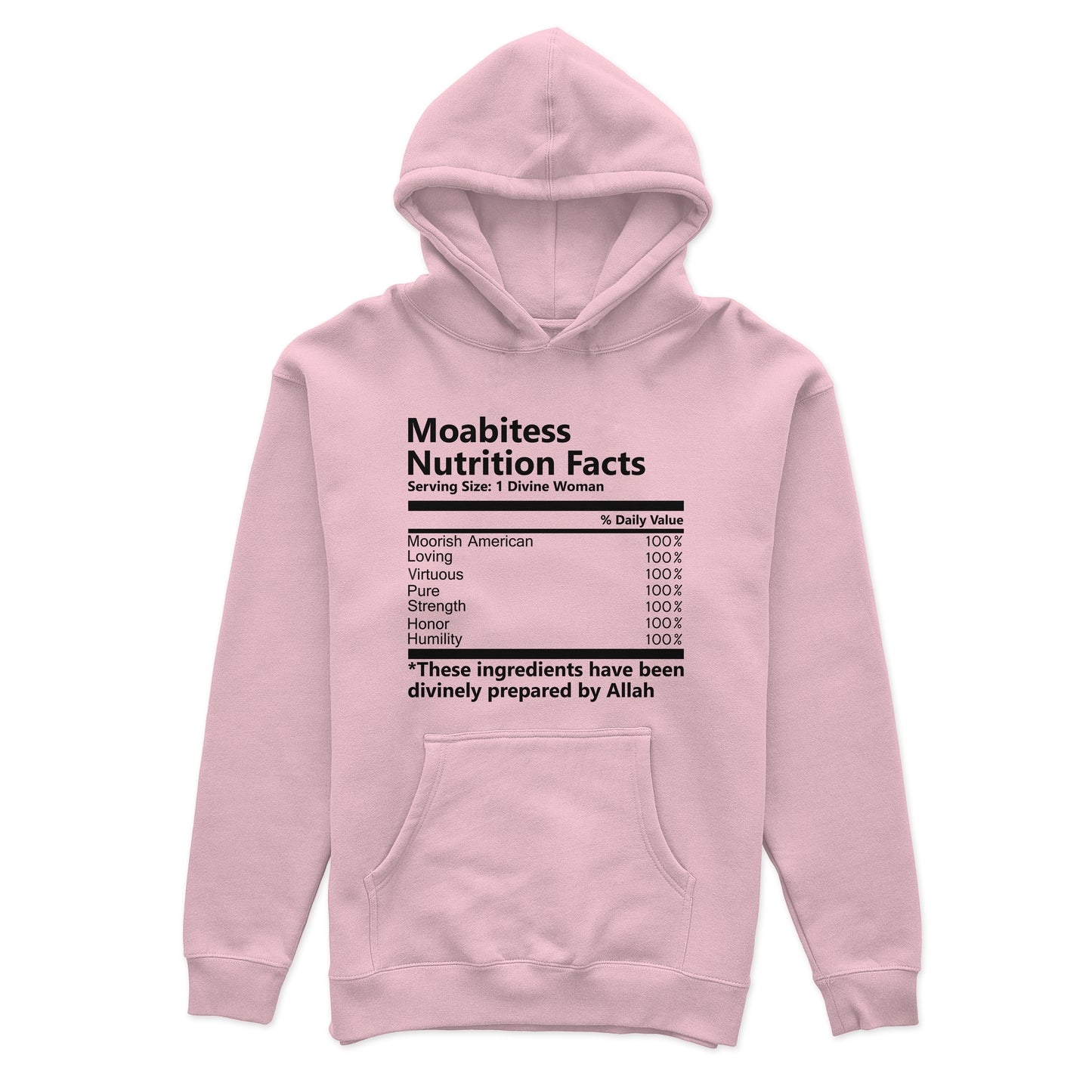 Moabitess Nutrition Facts Youth Hoodie