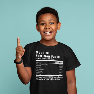 Moabite Nutrition Facts Youth T-Shirt