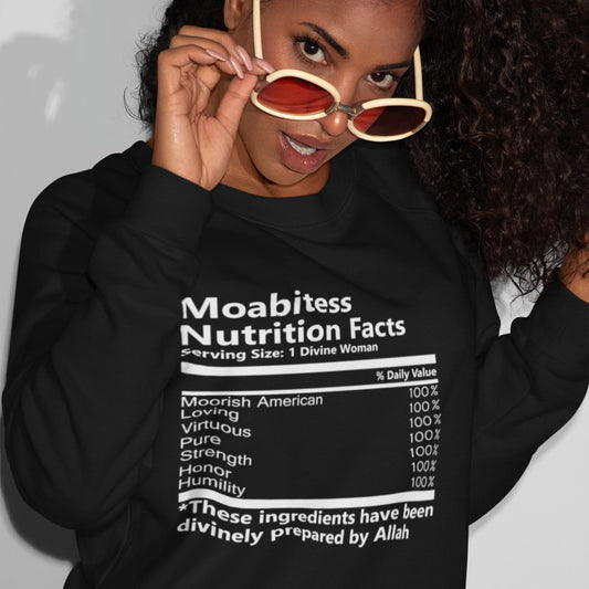 Moabitess Nutritional Facts Sweatshirt