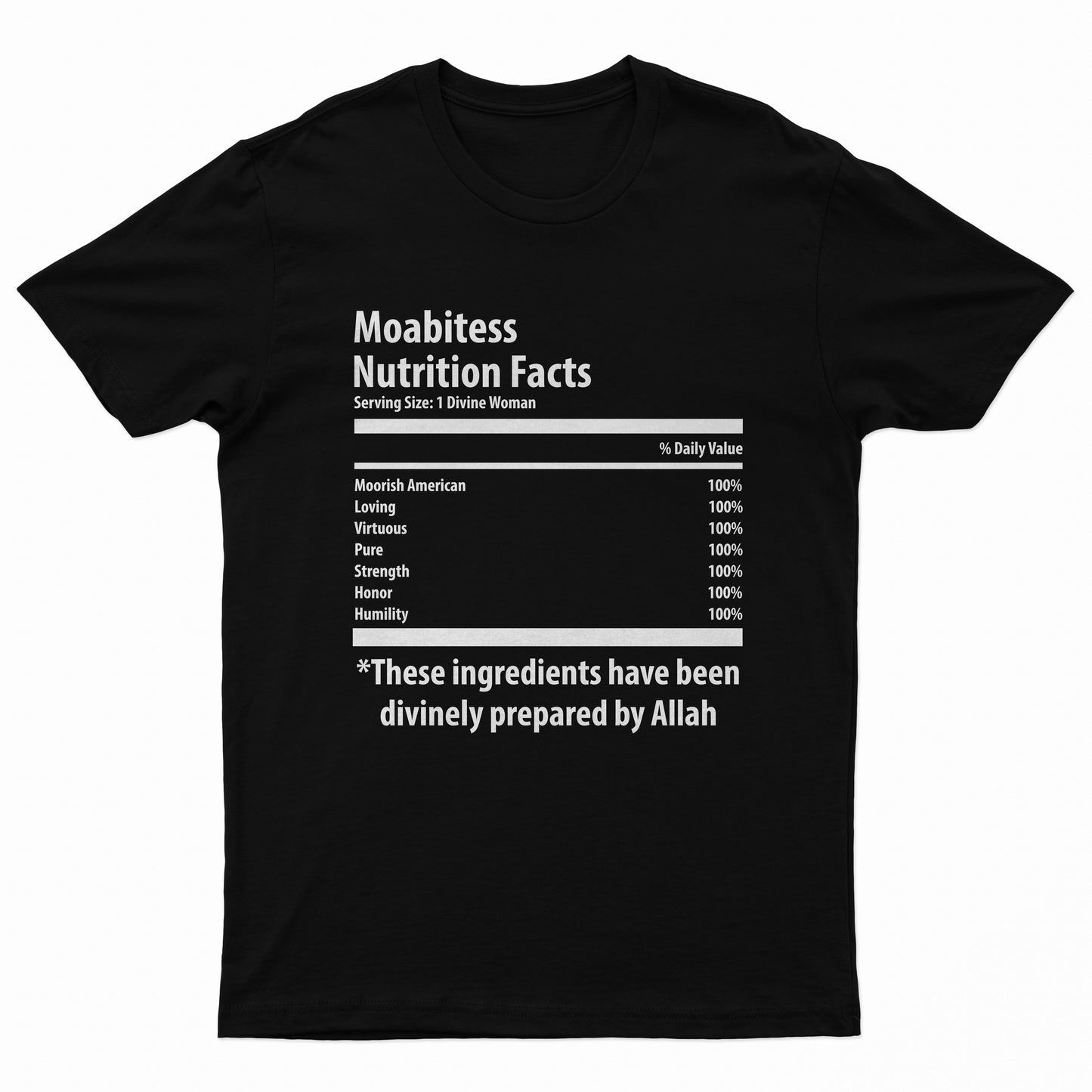 Moabitess Nutritional Facts