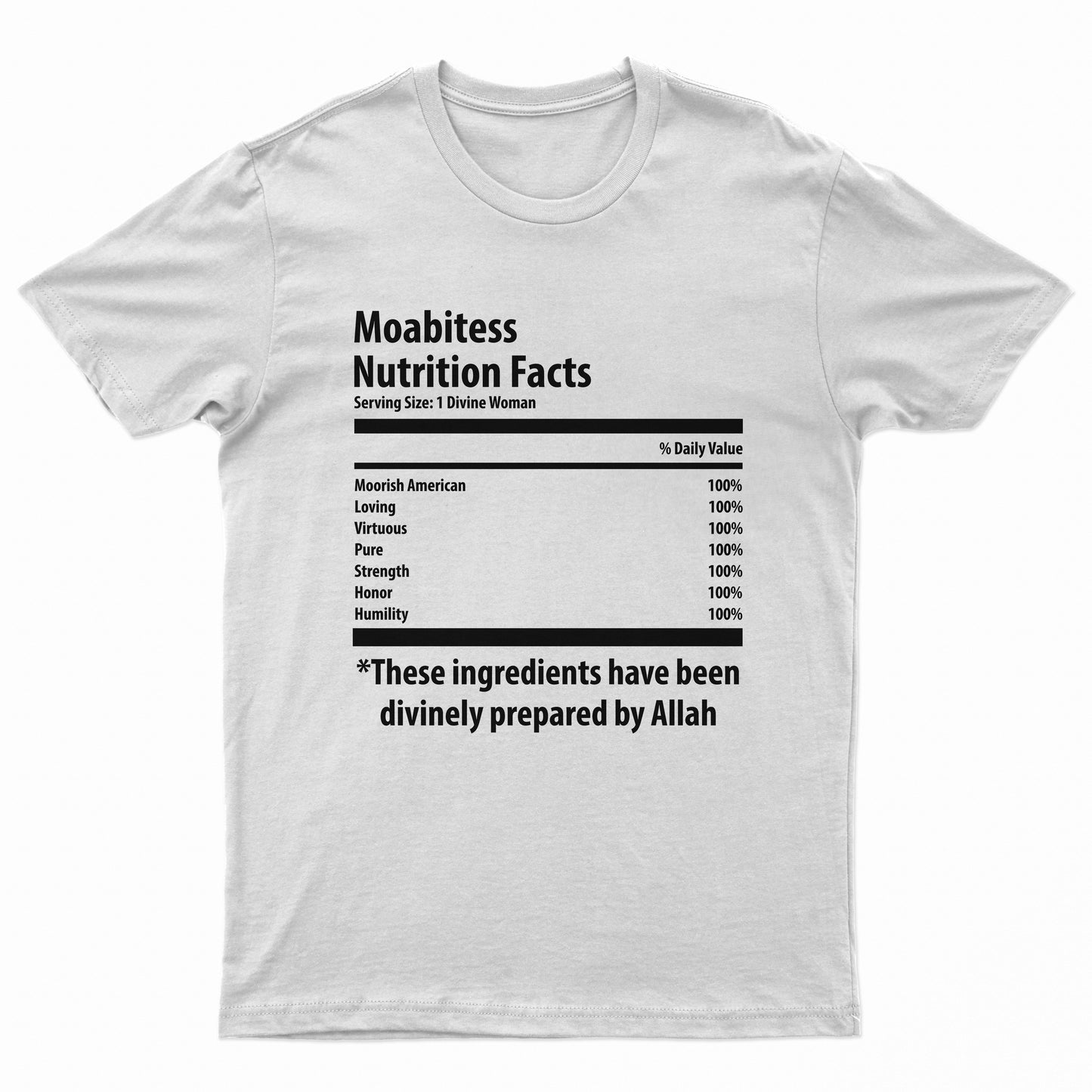 Moabitess Nutritional Facts