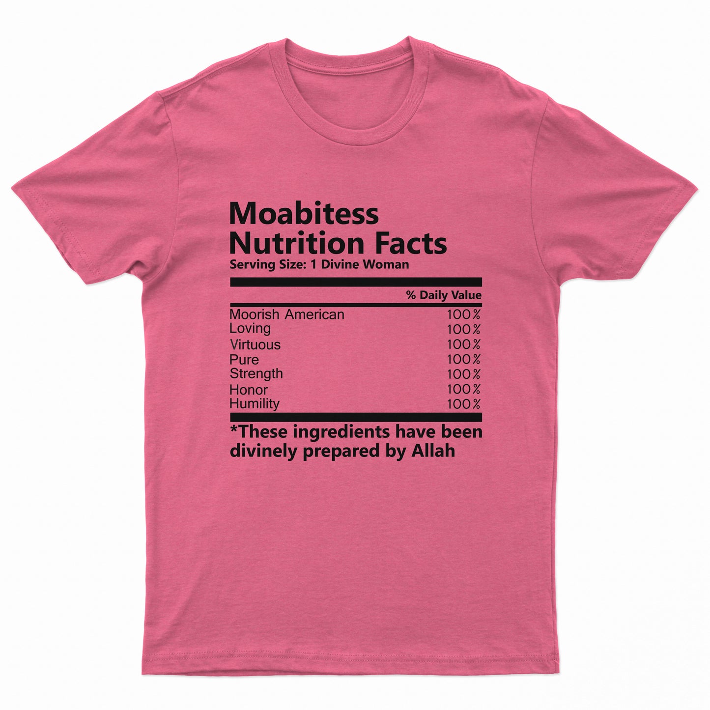 Moabitess Nutritional Facts