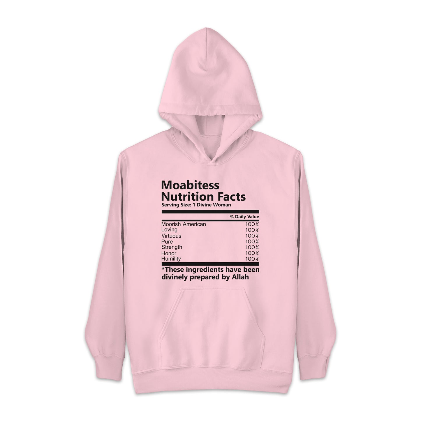 Moabitess Nutritional Facts Hoodie